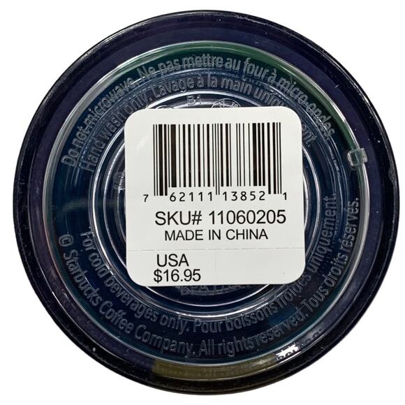 Starbucks Hawaii 24oz Cold Drink Cup Venti Blue Green Palm Tree Tropical Tumbler - Picture 9 of 15